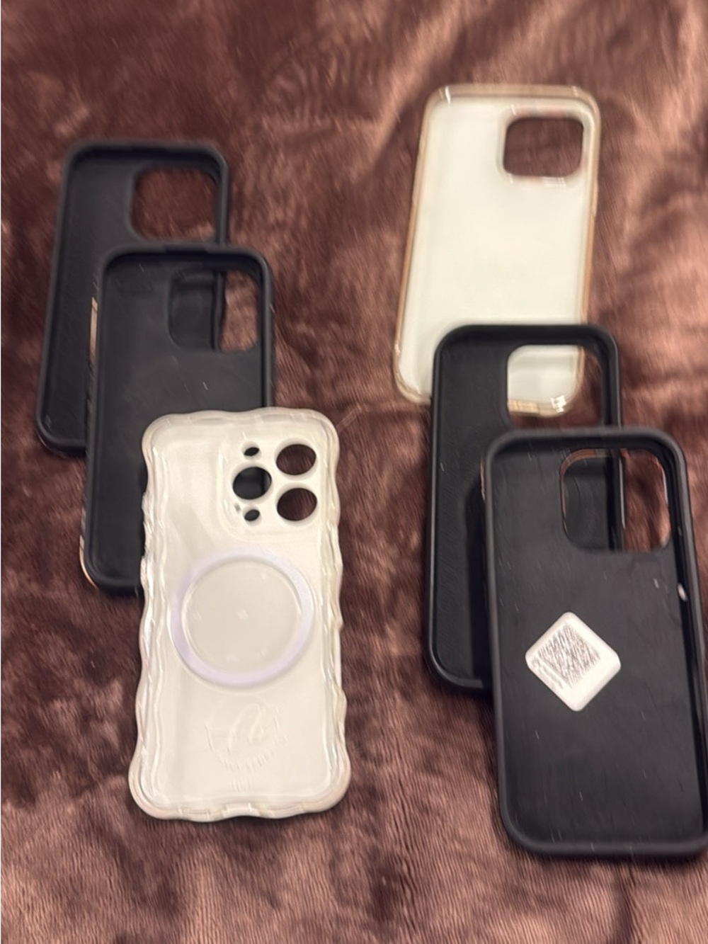 Universal Black and Clear iPhone Protective Cases with MagSafe Ring